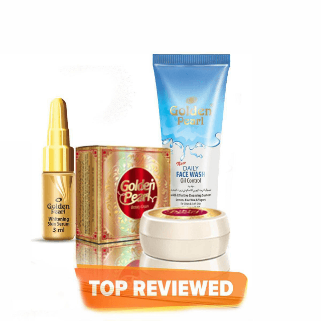 Golden Pearl Cream, Serum, Facewash 3 in 1 Offer