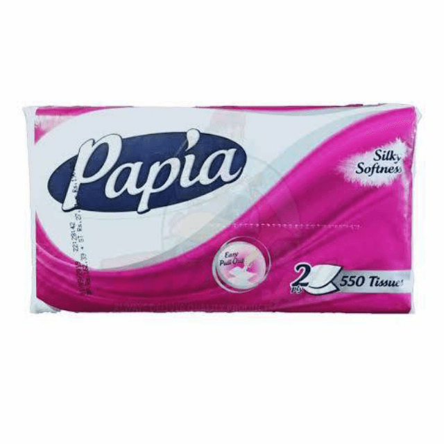 Papia Silky Soft Perfumed 2Ply-550 Tissue Pack Turkey