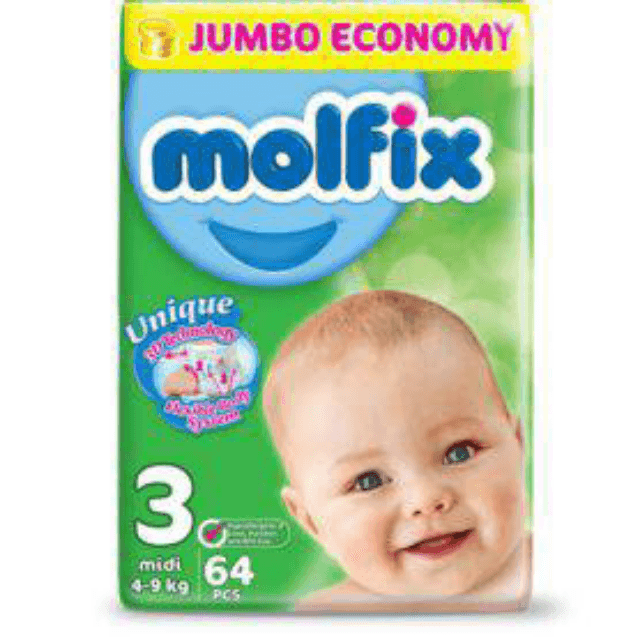 MOLFIX Jumbo Pack Medium SIZE 3 (64pcs)