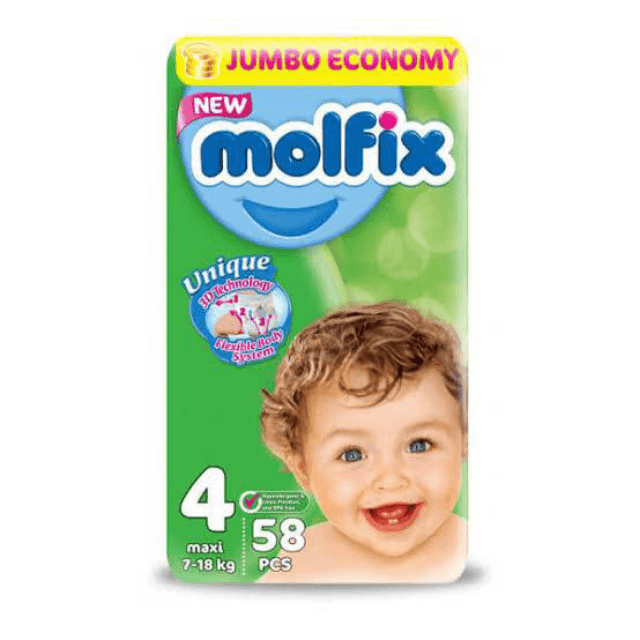 MOLFIX Jumbo Pack Large SIZE 4 (58pcs)