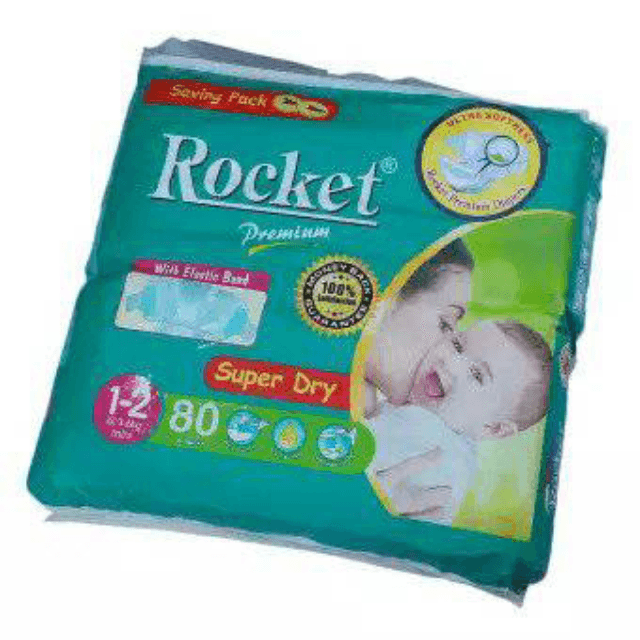 Rocket Premium Size 1-2 (80Pcs)