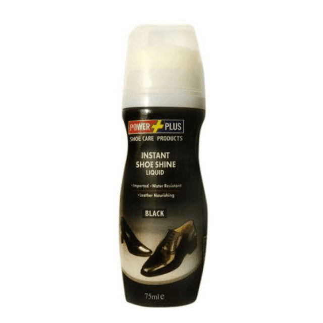 Power Plus Instant Shoe Liquid Polish Black