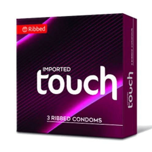Touch 3 Ribbed Condoms