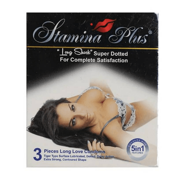 Stamina Plus Lubricated Dotted 3 Condoms Malaysia